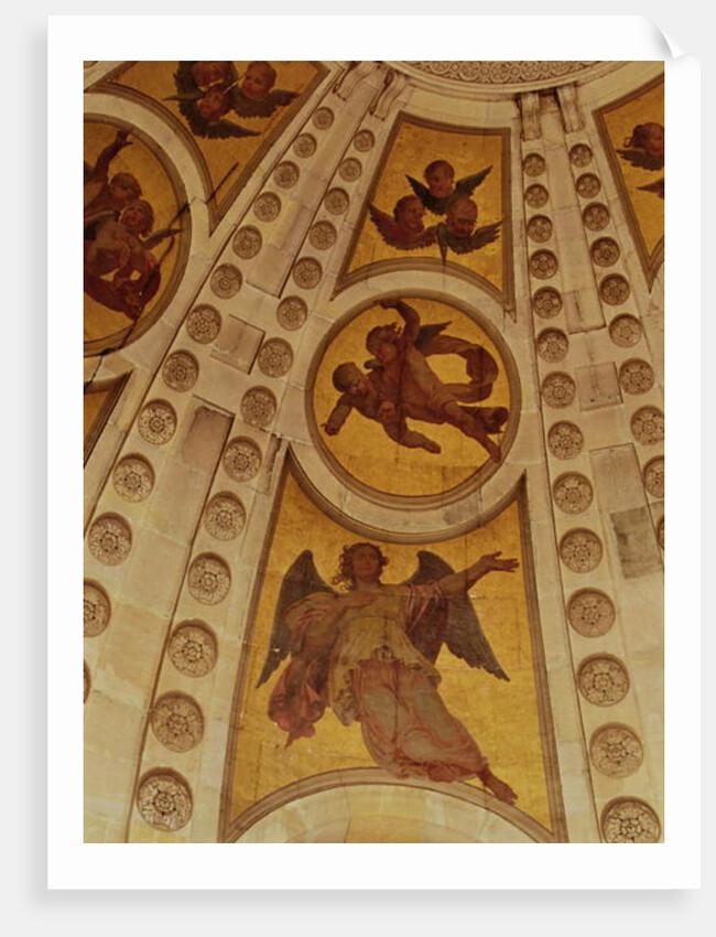 Detail of angels from the dome, built 1635-42 by Philippe de Champaigne