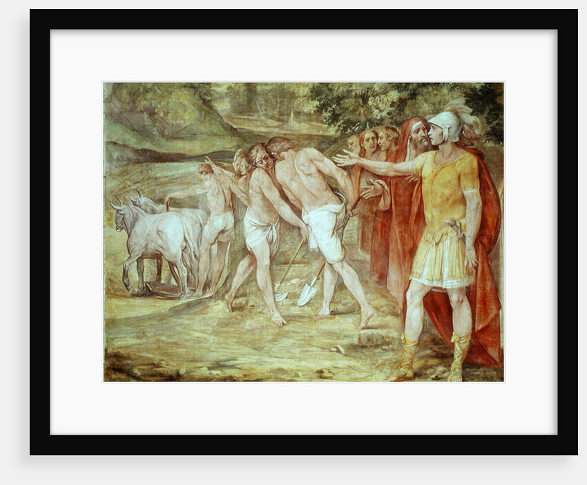 Romulus marking the limits of Rome by Giuseppe Cesari