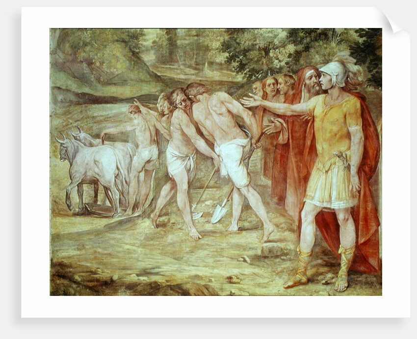 Romulus marking the limits of Rome by Giuseppe Cesari