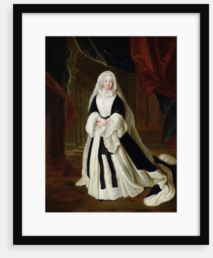 Portrait of Louis-Francoise de Bourbon Mademoiselle de Nantes in Mourning Clothes, after 1710 by Louis de (after) Silvestre
