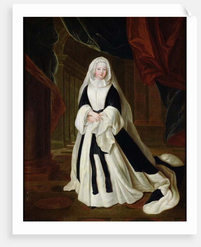 Portrait of Louis-Francoise de Bourbon Mademoiselle de Nantes in Mourning Clothes, after 1710 by Louis de (after) Silvestre