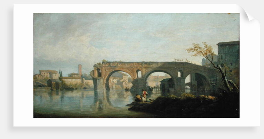 The Ponte Rotto, Rome by Claude Joseph Vernet