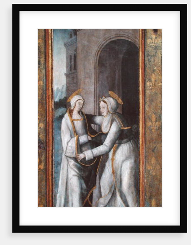 The Visitation, left hand panel from a triptych by French School