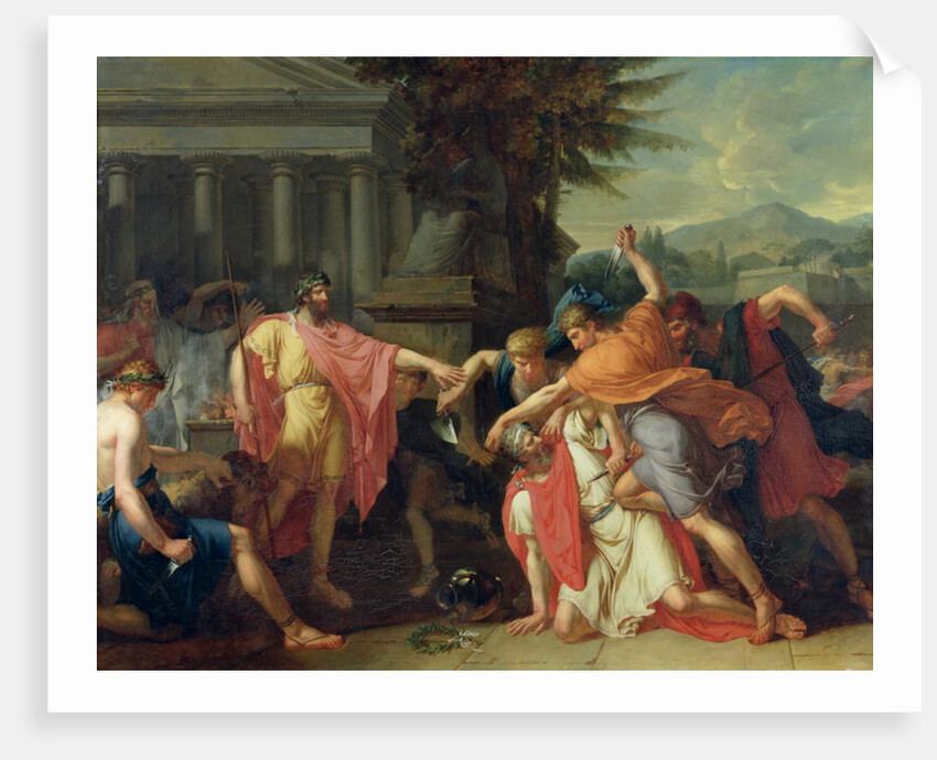 The Death of Tatius by Anne Louis Girodet de Roucy-Trioson