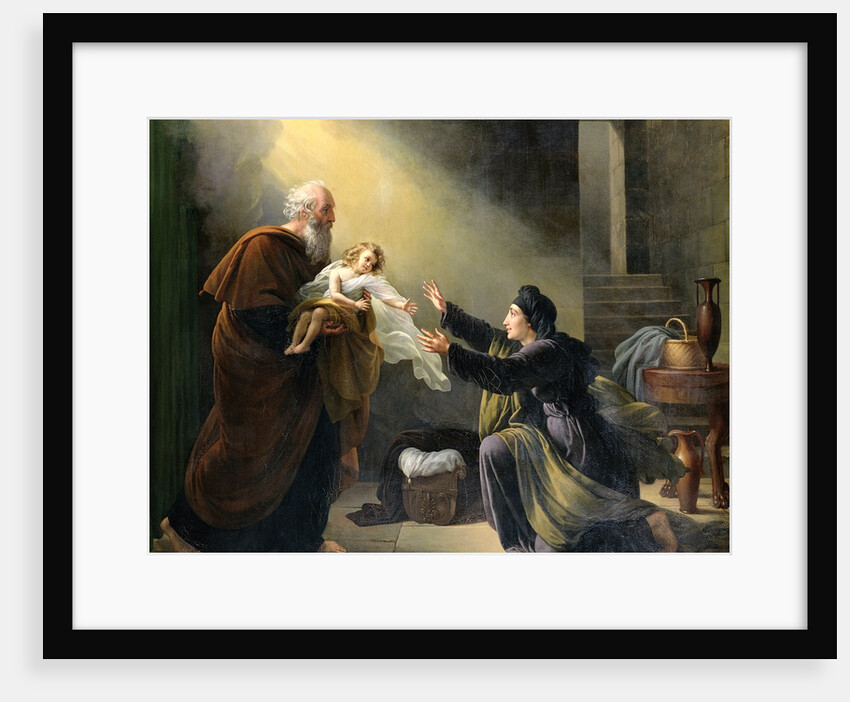 Elijah Resuscitating the Son of the Widow of Sarepta by Louis Hersent