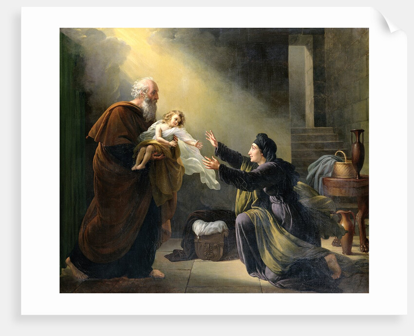 Elijah Resuscitating the Son of the Widow of Sarepta by Louis Hersent