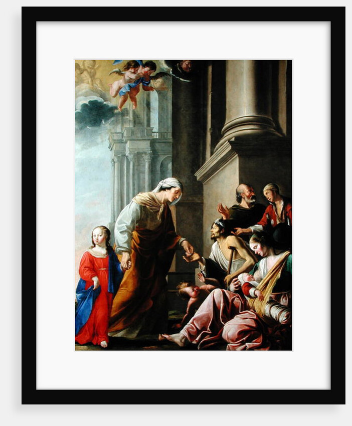 St. Anne, Accompanied by the Virgin Mary, Giving Alms by Pierre Poncet