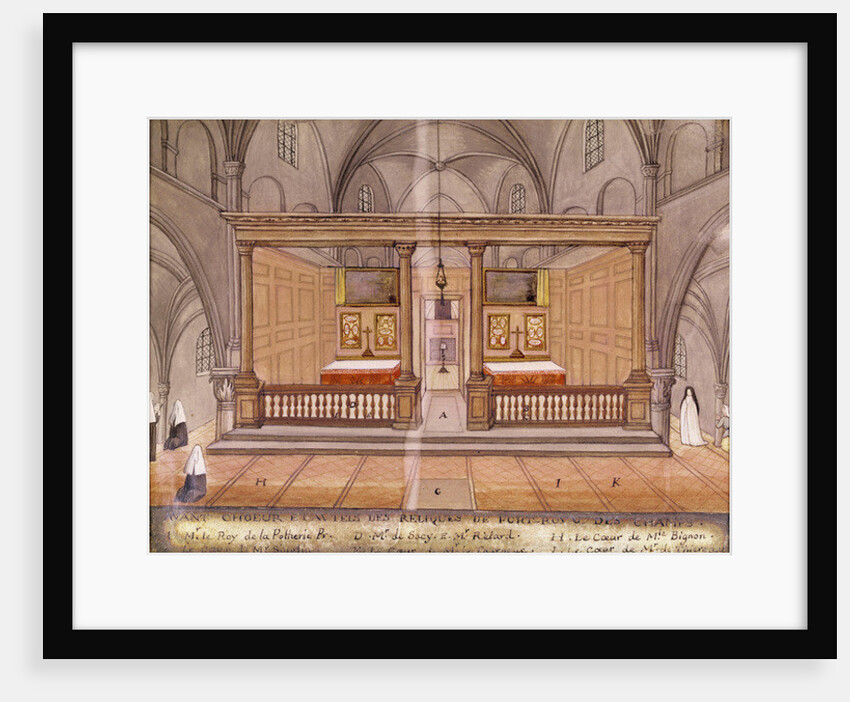 View of the Chancel and Altar by Louise Madelaine (after) Cochin