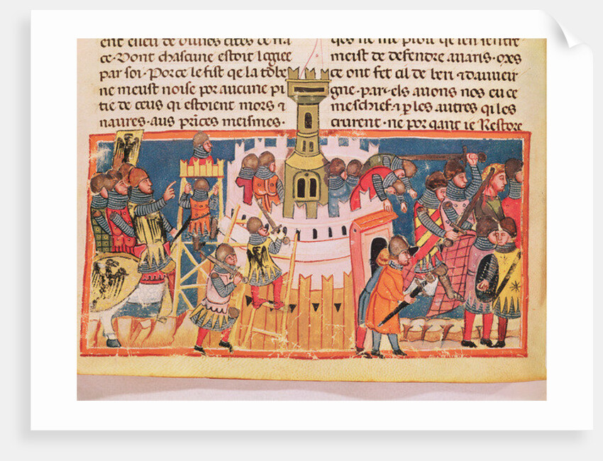 Attacking of a Fort by Italian School