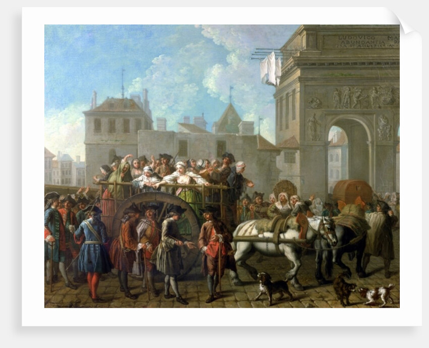 Transport of Prostitutes to the Salpetriere, c.1760-70 by Etienne Jeaurat