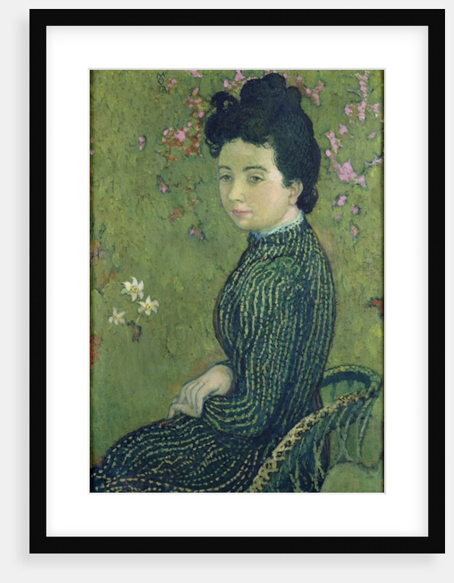 Portrait of Eva Meurier in a Green Dress, 1891 by Maurice Denis