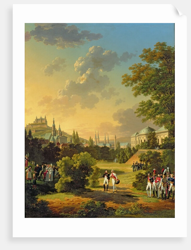 Meeting Between Napoleon I and Ferdinand III Grand Duke of Tuscany at Wurtzburg, October 1806, 1813 by Hippolyte Lecomte