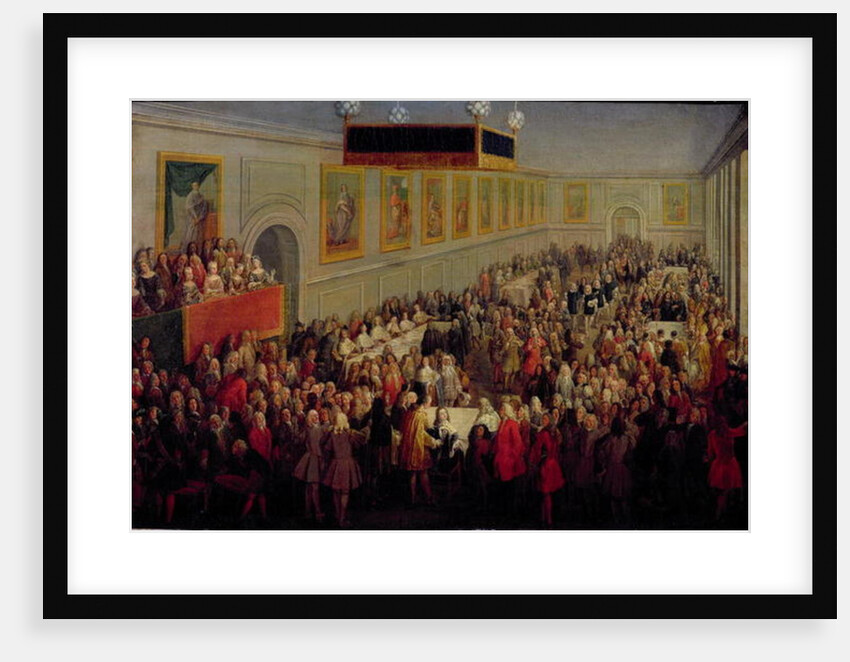 Feast given after the Coronation of Louis XV at the Palais Archiepiscopal in Rheims, 25th October 1722, 1722 by Pierre-Denis (attr.to) Martin