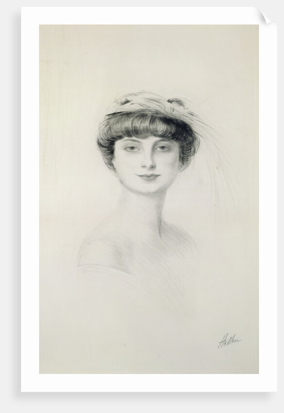 Portrait of Anna de Noailles by Paul Cesar Helleu