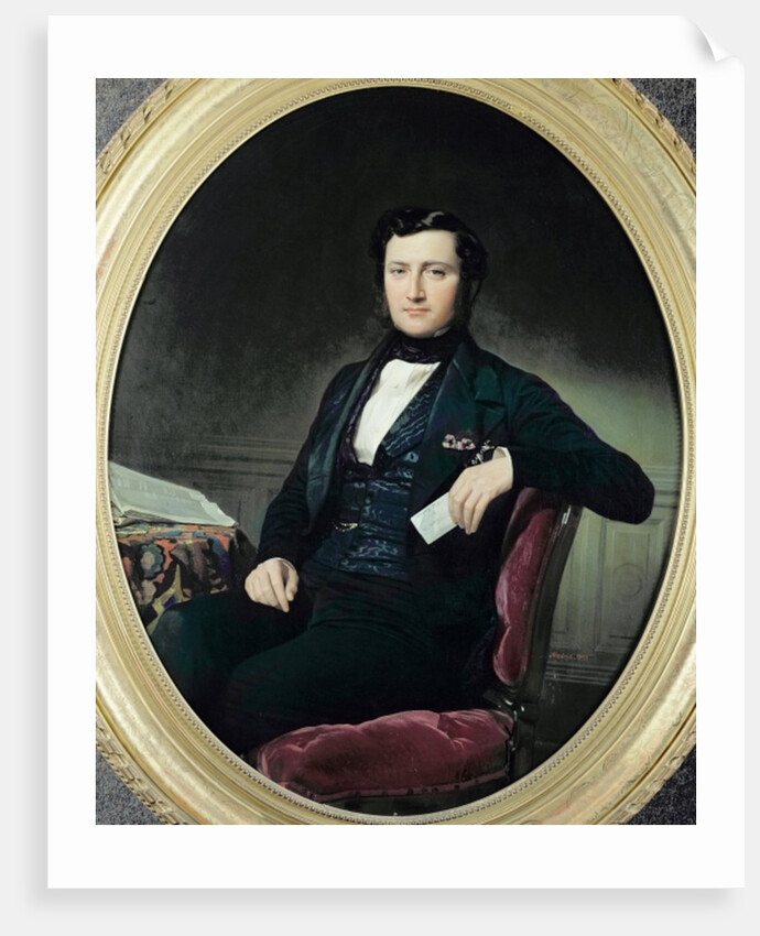 Portrait of Baron Weisweiller, 1853 by Federico de Madrazo y Kuntz