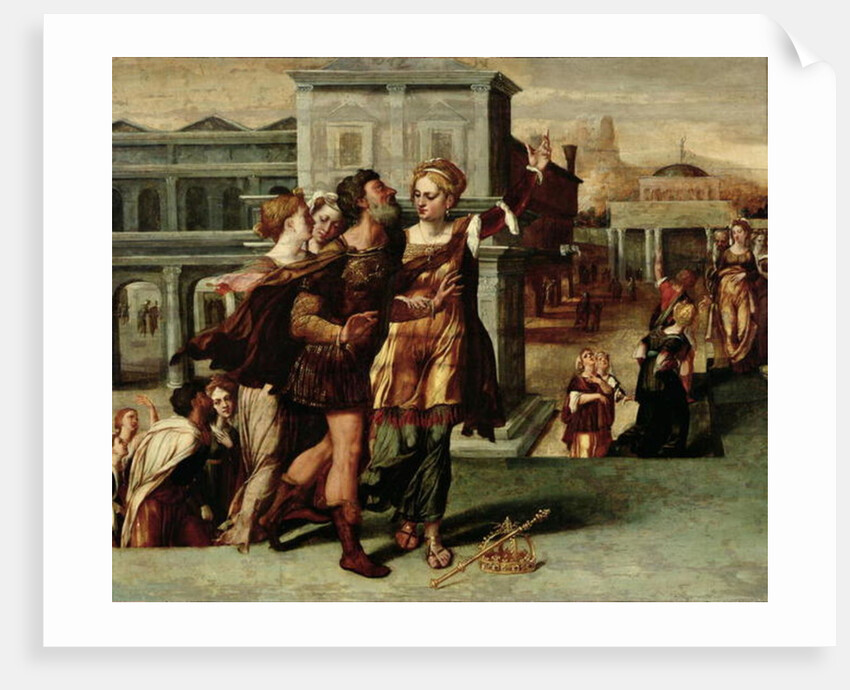 Augustus and the Tiburtine Sibyl, c.1540-50 by School Netherlandish