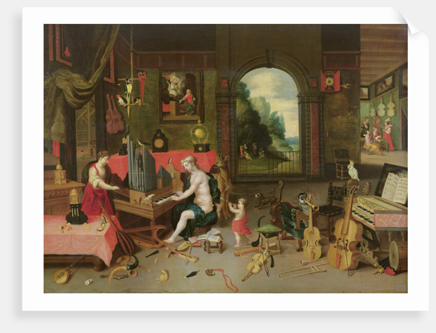 Allegory of Hearing by Jan van & Balen Hendrik van Kessel