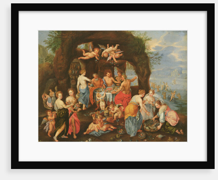 The Feast of the Gods by Jan van & Balen Hendrik van Kessel