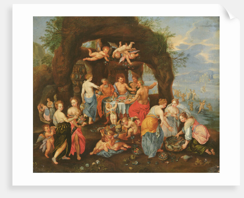 The Feast of the Gods by Jan van & Balen Hendrik van Kessel