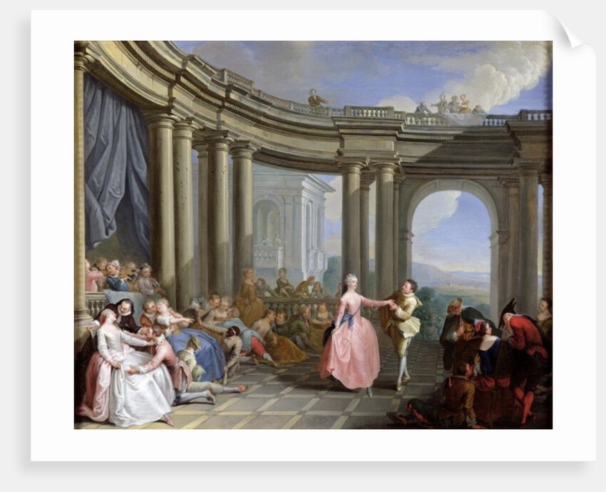 The Minuet by Jacques Sebastien Le Clerc