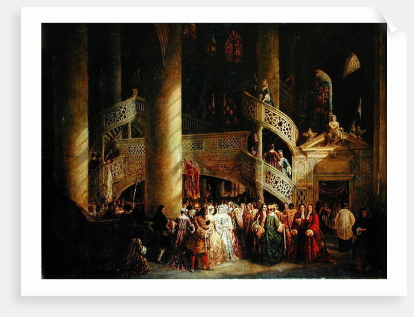 Interior of the Church of Saint-Etienne du Mont, The Rood-Screen, 1851 by Nicolas-Alexandre Barbier