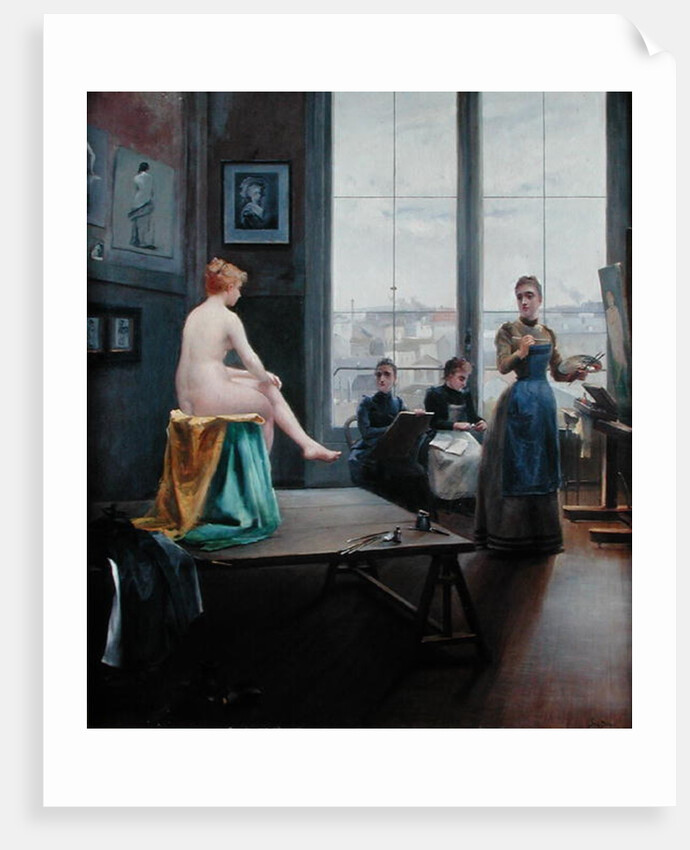 Studio with Young Women by Paul Duthoit