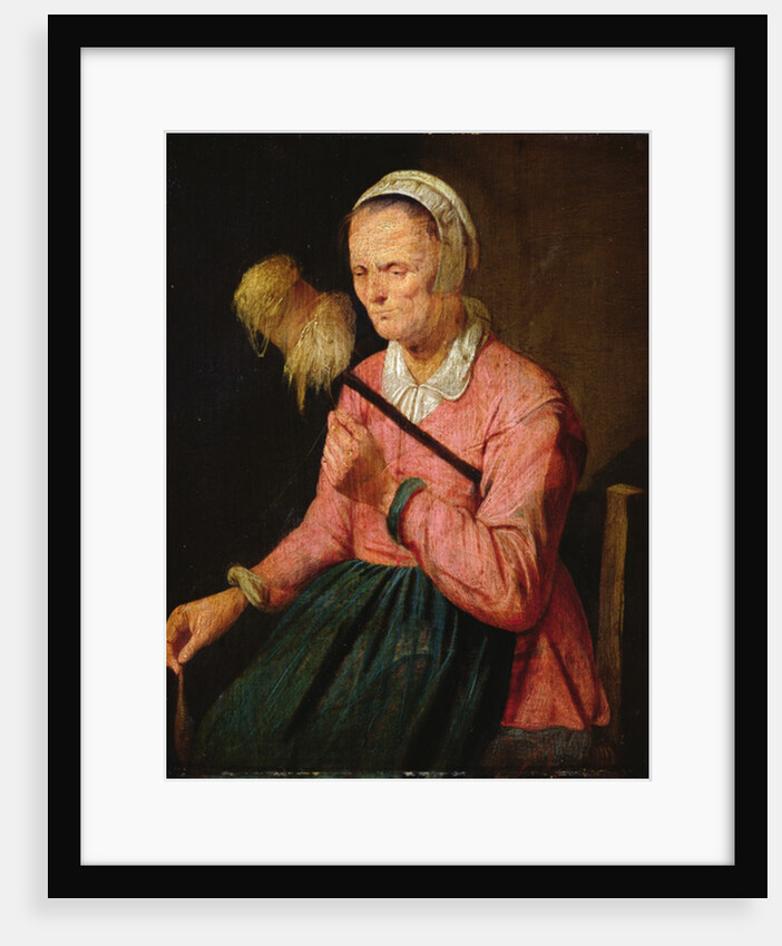 A Woman Spinning by David III Ryckaert