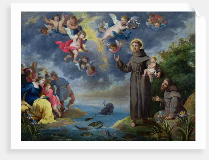 St. Anthony of Padua Preaching to the Fish by Victor Wolfvoet