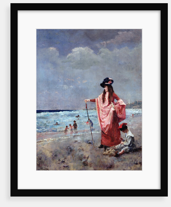 On the Beach by Alfred Emile Stevens