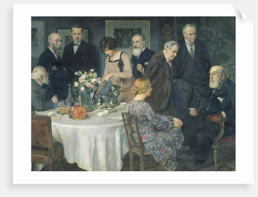 A Group of Artists, 1929 by Jules Alexandre Gruen or Grun