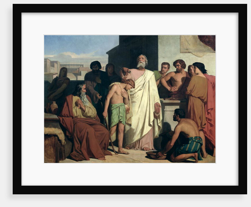 Anointing of David by Samuel, 1842 by Felix-Joseph Barrias