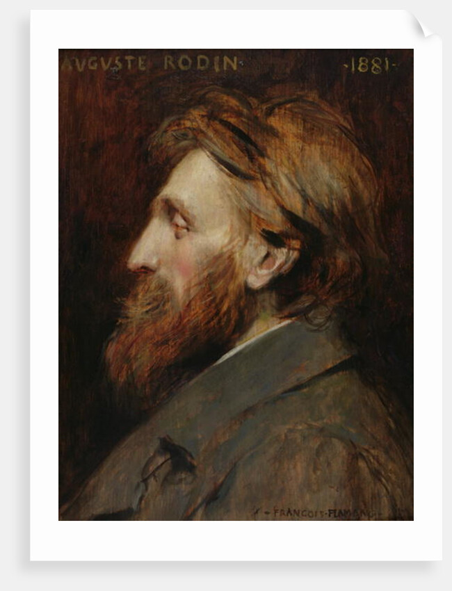Portrait of Auguste Rodin 1881 by Francois Flameng