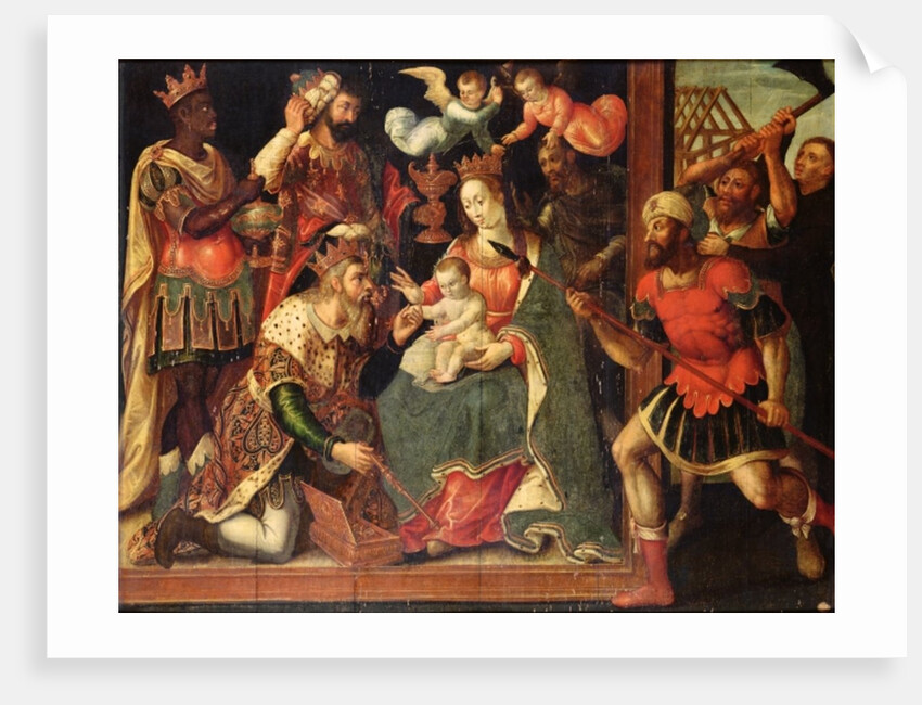 The Image of the Adoration of the Magi Destroyed by Iconoclasts by Flemish School
