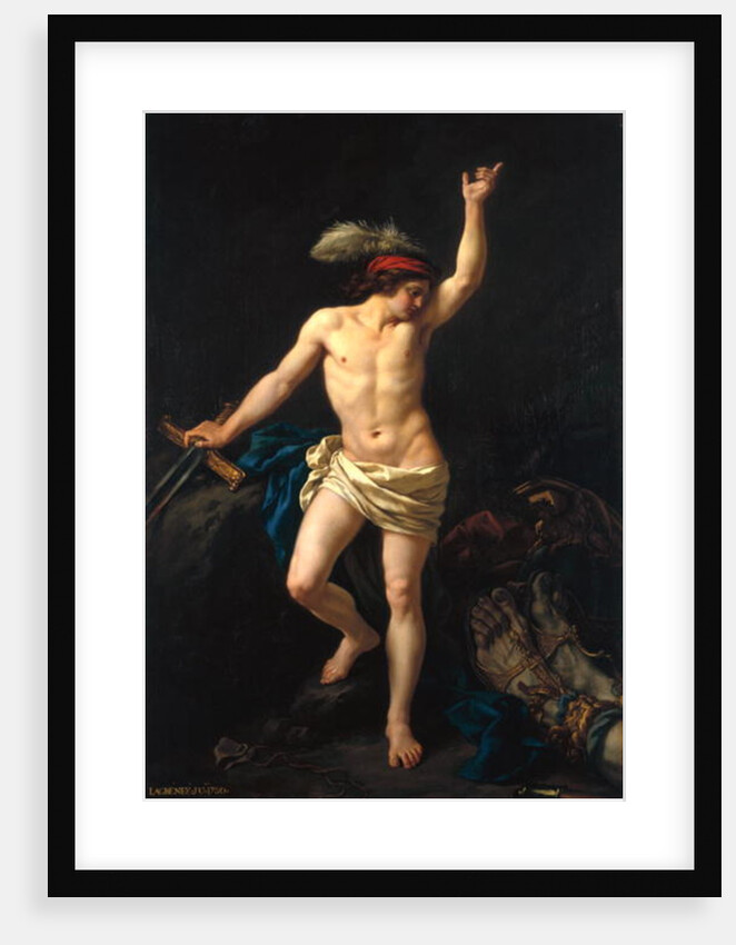 David Victorious, 1780 by Jean Jacques II Lagrenee