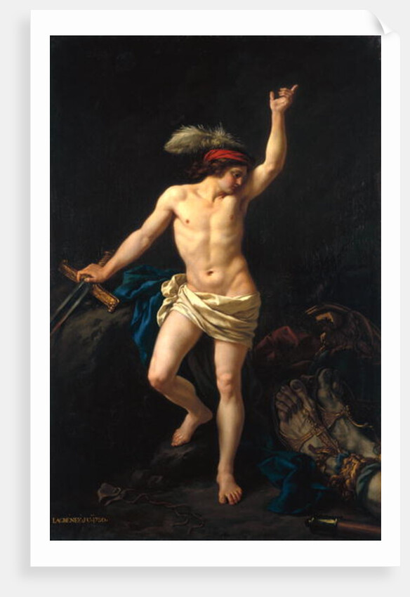David Victorious, 1780 by Jean Jacques II Lagrenee