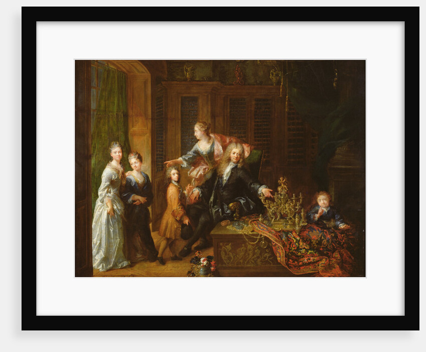 Portrait of Nicolas de Launay and his Family by Robert Tournieres