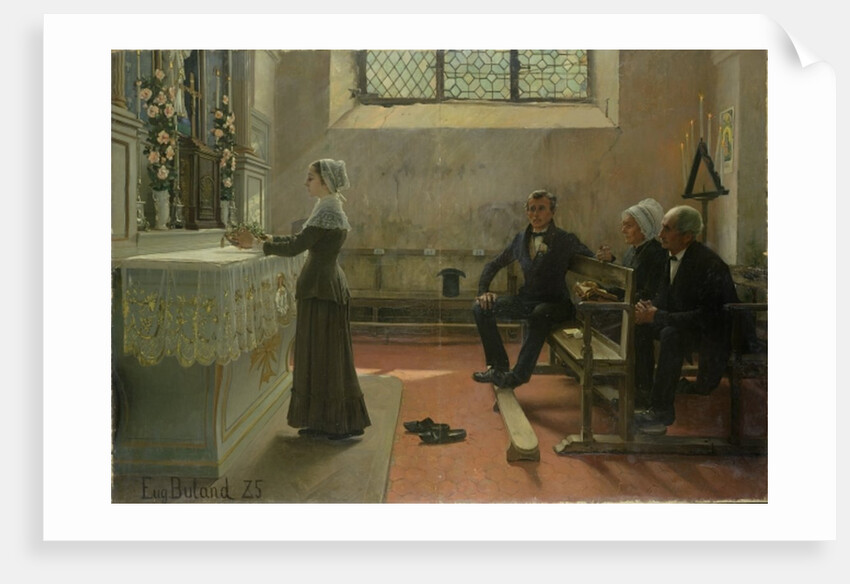 Offering to the Virgin the Day After the Wedding, 1885 by Jean Eugene Buland