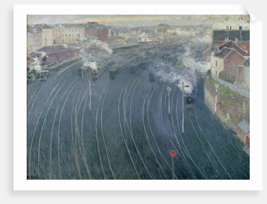 Luxembourg Station, Brussels, 1903 by Henri Ottmann