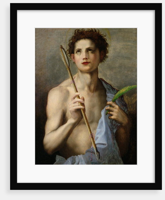 St. Sebastian Holding Two Arrows and the Martyr's Palm by Andrea del (after) Sarto