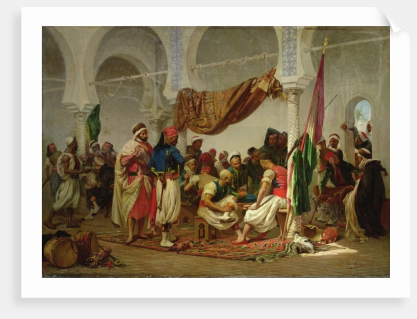 The Turkish Cafe by Charles Marie Lhuillier