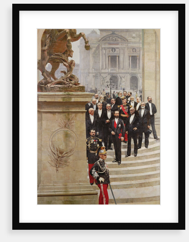 President Sadi Carnot and his Government in Front of the Opera de Paris by Henri & Stevens Alfred Gervex