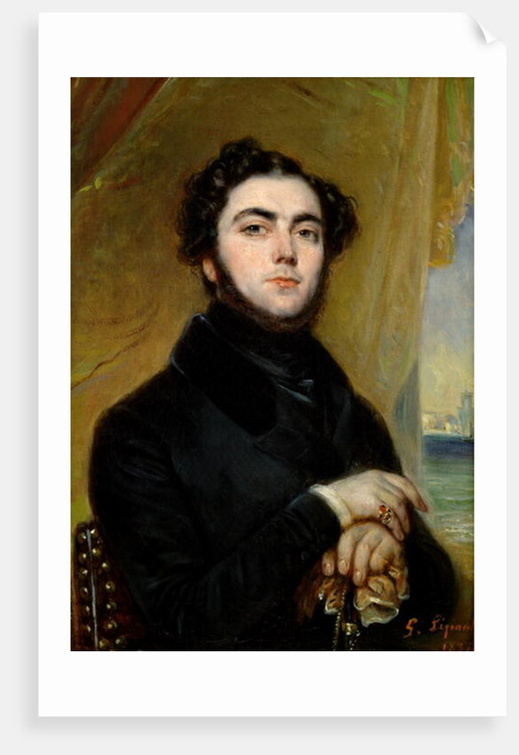 Portrait of Eugene Sue 1837 by Francois Gabriel Guillaume Lepaulle
