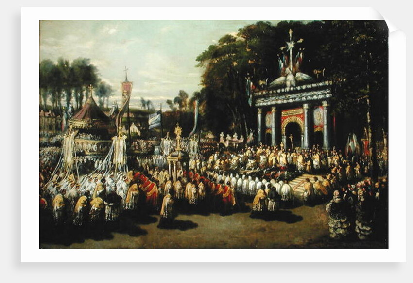 Procession of the Holy Sacrament, 1855 by Antoine Detrez