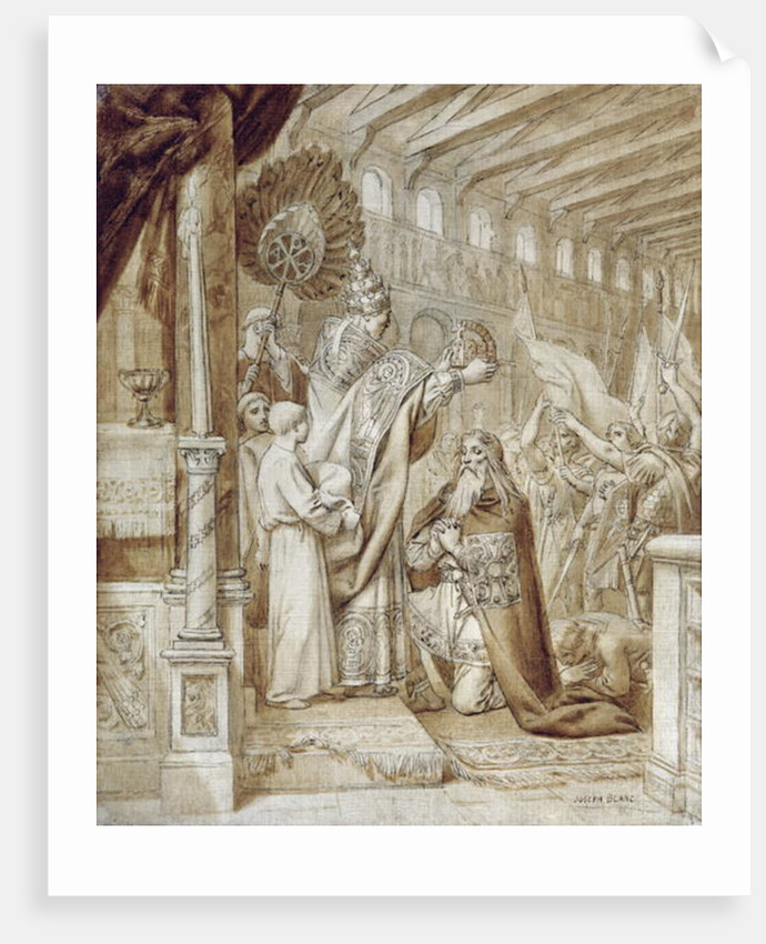 Coronation of Charlemagne by Joseph Paul Blanc