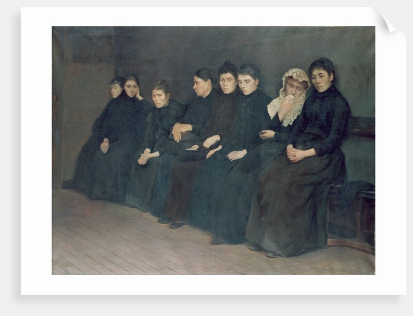 Waiting in the Clinic, 1888 by Charles Perrandeau