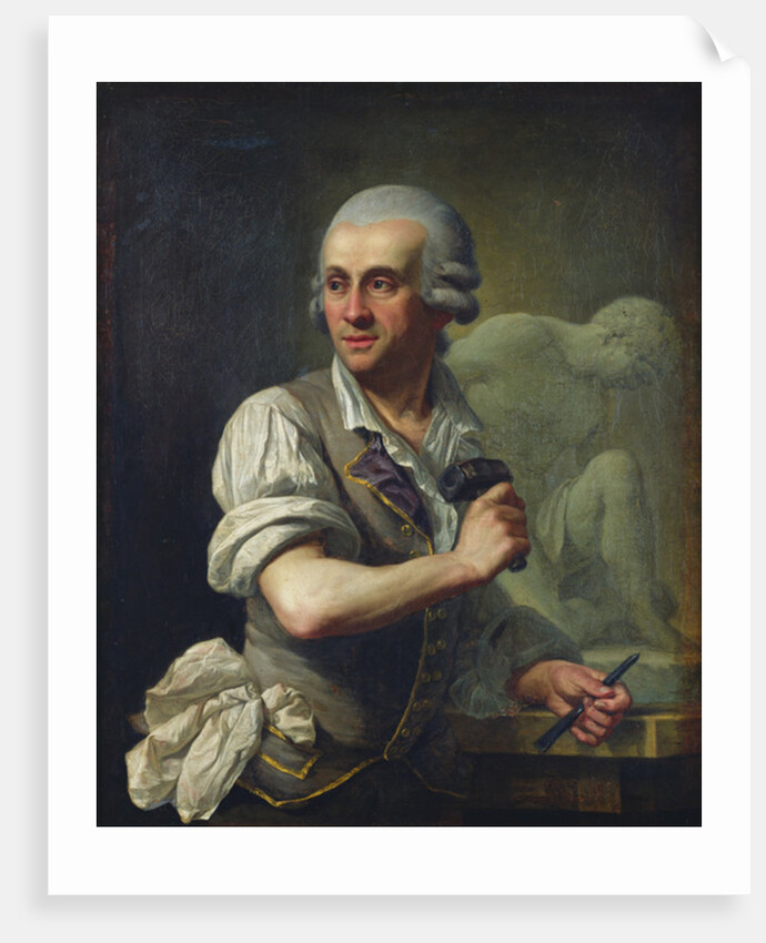 Portrait of Pierre Julien at Work, c.1770 by French School