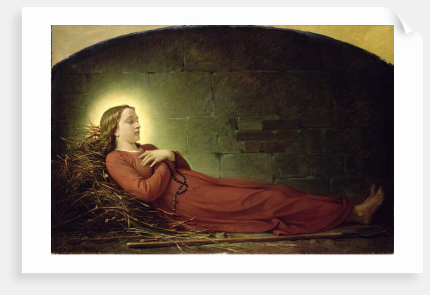 The Death of Germaine Cousin the Virgin of Pibrac, c.1863 by Alexandre Grellet