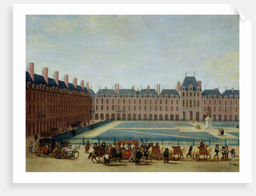 The Place Royale with the Royal Carriage, c.1655 by French School