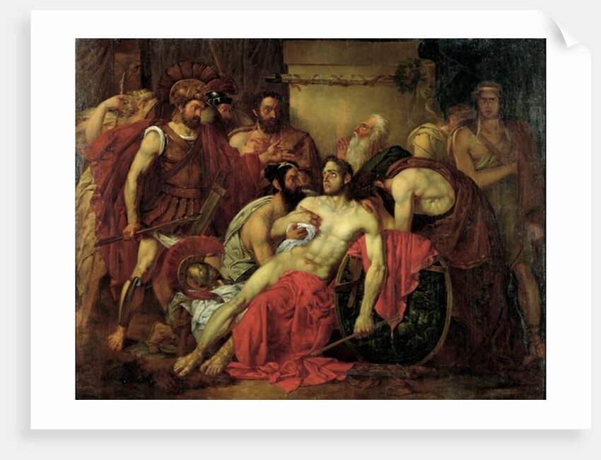 The Death of Epaminondas by Louis Gallait