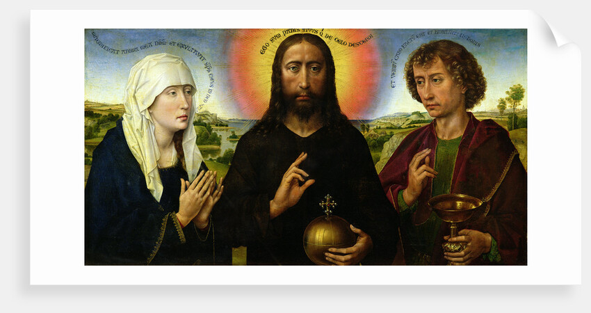 Christ the Redeemer with the Virgin and St. John the Evangelist by Rogier van der Weyden